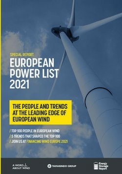 EUROPEAN POWER LIST 2021 - THE PEOPLE AND TRENDS AT THE LEADING EDGE OF EUROPEAN WIND - Blog