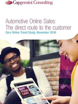 Automotive Online Sales: The direct route to the customer - Cars Online Trend Study, November 2016 - Capgemini