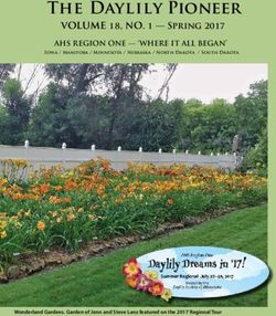 Th e Daylily Pioneer Volume , No - Spring - a.h.s. region