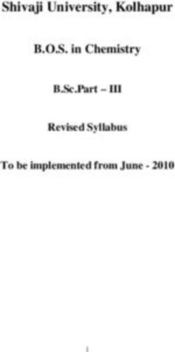 Shivaji University, Kolhapur - B.O.S. in Chemistry B.Sc.Part - III Revised Syllabus