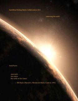 EarthRise Rolling Haiku Collaboration 2021 enterning the earth