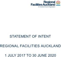 STATEMENT OF INTENT REGIONAL FACILITIES AUCKLAND 1 JULY 2017 TO 30 JUNE 2020 - Auckland Live