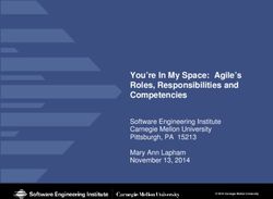 You're In My Space: Agile's Roles, Responsibilities and Competencies - Software Engineering Institute Carnegie Mellon University Pittsburgh, PA ...