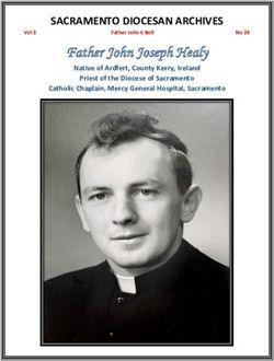 Father John Joseph Healy - SACRAMENTO DIOCESAN ARCHIVES Native of Ardfert, County Kerry, Ireland - Diocese of Sacramento