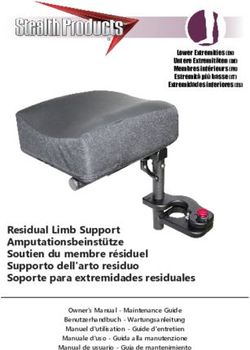 Residual Limb Support Amputationsbeinstütze Soutien du membre résiduel Supporto dell'arto residuo Soporte para extremidades residuales - Stealth ...