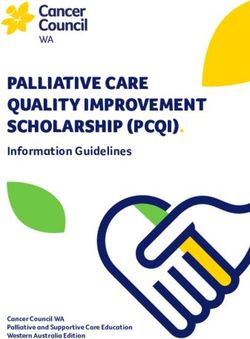 PALLIATIVE CARE QUALITY IMPROVEMENT SCHOLARSHIP (PCQI) - Information Guidelines - Cancer Council WA Palliative and Supportive Care Education ...