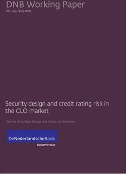 Security design and credit rating risk in the CLO market - No. 643 / July 2019 - Dennis Vink, Mike Nawas and Vivian van Breemen