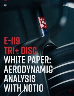 E-119 Tri+ Disc White Paper: Aerodynamic Analysis with Notio - argon 18