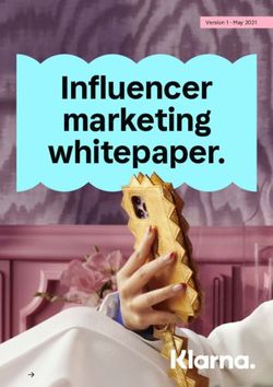 Influencer marketing whitepaper - Version 1 - May 2021 - Klarna