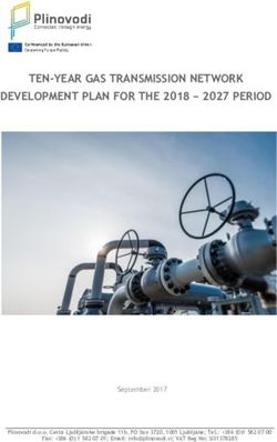 TEN-YEAR GAS TRANSMISSION NETWORK DEVELOPMENT PLAN FOR THE 2018 2027 PERIOD