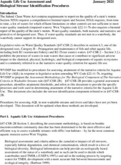 Biological Stressor Identification Procedures