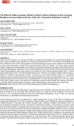 The Effect of Online Learning Attitudes of Sports Sciences Students on their Learning Readiness to Learn Online in the Era of the New Coronavirus ...
