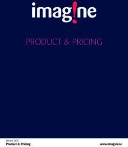 BROADBAND PRODUCT & PRICING - Imagine
