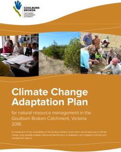 Climate Change Adaptation Plan - for natural resource management in the Goulburn Broken Catchment, Victoria 2016 - Goulburn Broken CMA