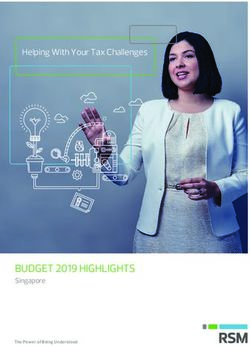 BUDGET HIGHLIGHTS Singapore - Helping With Your Tax Challenges