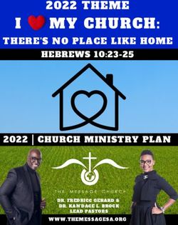I MYCHURCH: 2022 THEME - THERE'S NO PLACE LIKE HOME - The Message Church