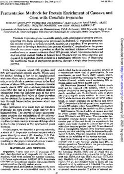 Fermentation Methods for Protein Enrichment of Cassava