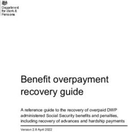 Benefit overpayment recovery guide - A reference guide to the recovery of overpaid DWP administered Social Security benefits and penalties ...