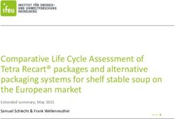 Comparative Life Cycle Assessment of Tetra Recart packages and alternative packaging systems for shelf stable soup on the European market ...