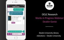 OCLC Research Works in Progress Webinar: Deakin Genie - Deakin University Library eSolutions - Deakin University
