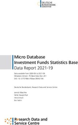 Micro Database Investment Funds Statistics Base Data Report 2021-19