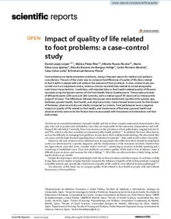 Impact of quality of life related to foot problems: a case-control study