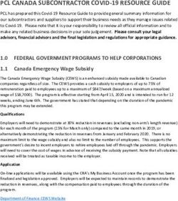 PCL CANADA SUBCONTRACTOR COVID-19 RESOURCE GUIDE - Edmonton ...