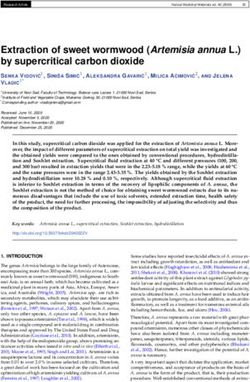Extraction of sweet wormwood (Artemisia annua L.) by supercritical carbon dioxide - Lekovite ...
