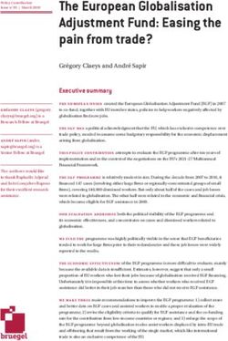 The European Globalisation Adjustment Fund: Easing the pain from trade?