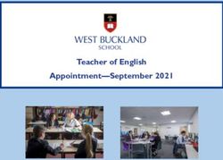 Teacher of English Appointment-September 2021 - West ...