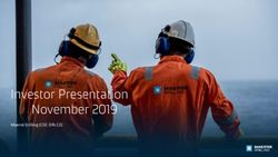 Investor Presentation November 2019 - Maersk Drilling (CSE: DRLCO)