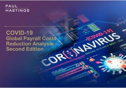 COVID-19 Global Payroll Costs Reduction Analysis - Second Edition - Paul Hastings LLP