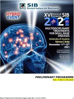 PRELIMINARY PROGRAMME - Rev. 5 del 21.09.2021 Bozza Programma Preliminare aggiornata Rev. 5 al 21.9.2021