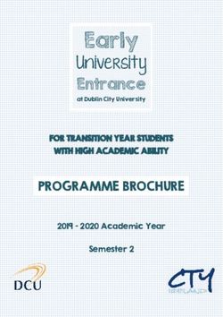 Early University Entrance - PROGRAMME BROCHURE - Dublin City University