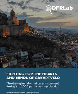 FIGHTING FOR THE HEARTS AND MINDS OF SAKARTVELO - The Georgian information environment during the 2020 parliamentary election
