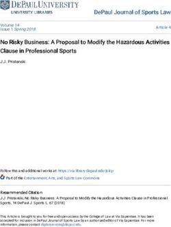 DEPAUL JOURNAL OF SPORTS LAW