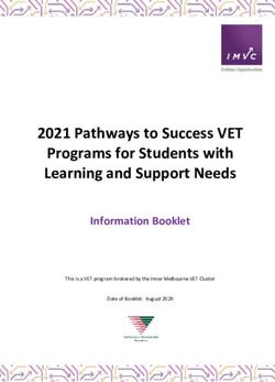 2021 Pathways to Success VET Programs for Students with Learning and Support Needs - Information Booklet - Box Hill Programs