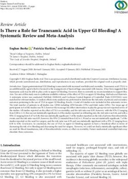 Review Article Is There a Role for Tranexamic Acid in Upper GI Bleeding? A Systematic Review and Meta-Analysis - Hindawi.com