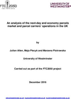 An analysis of the next-day and economy parcels market and parcel carriers' operations in the UK - FTC2050