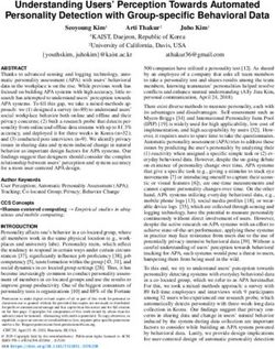 Understanding Users' Perception Towards Automated Personality Detection with Group-specific Behavioral Data - KIXLAB