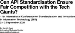 Can API Standardisation Ensure Fair Competition with the Tech Giants? - COMSYS, RWTH Aachen