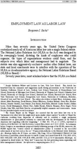 EMPLOYMENT LAW AS LABOR LAW - Benjamin I. Sachs
