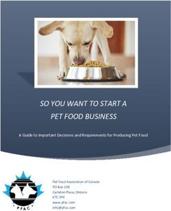 SO YOU WANT TO START A PET FOOD BUSINESS - A Guide to Important Decisions and Requirements for Producing Pet Food