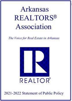REALTORS Association Arkansas - 2021-2022 Statement of Public Policy - The Voice for Real Estate in Arkansas - Arkansas Realtors ...