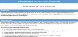 BLACKSHAW MOOR COFE FIRST SCHOOL CURRICULUM