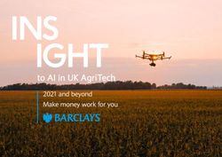 INS IGHT to AI in UK AgriTech - 2021 and beyond Make money work for you - Barclays