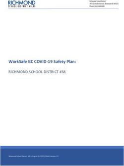 WorkSafe BC COVID-19 Safety Plan: RICHMOND SCHOOL DISTRICT #38