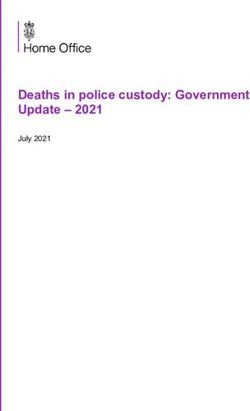 Deaths in police custody: Government Update 2021 - July 2021 - GOV.UK