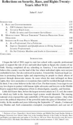 Reflections on Security, Race, and Rights Twenty-Years After 9/11