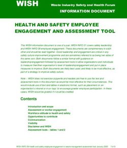 HEALTH AND SAFETY EMPLOYEE ENGAGEMENT AND ASSESSMENT TOOL